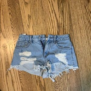 super cute pacsun jean shorts